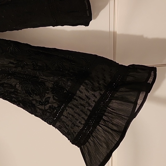 Zara Bell Sleeve Gothic Sheer Blouse - Picture 7 of 7